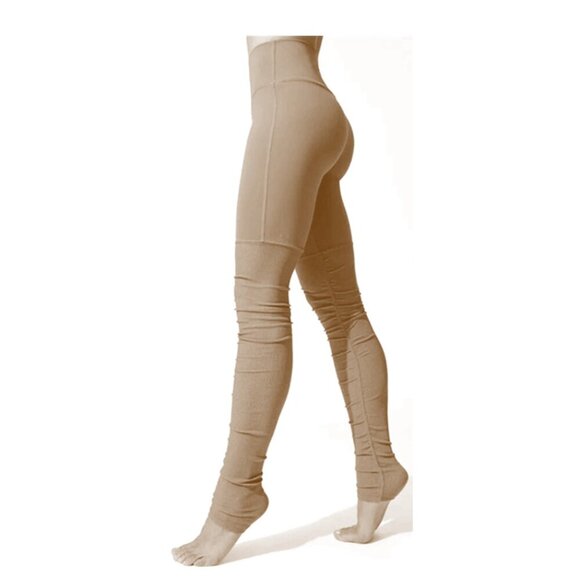 ALO Yoga Pants - Alo Yoga Goddess High Waist Ruche Ribbed Leg Leggings Size S